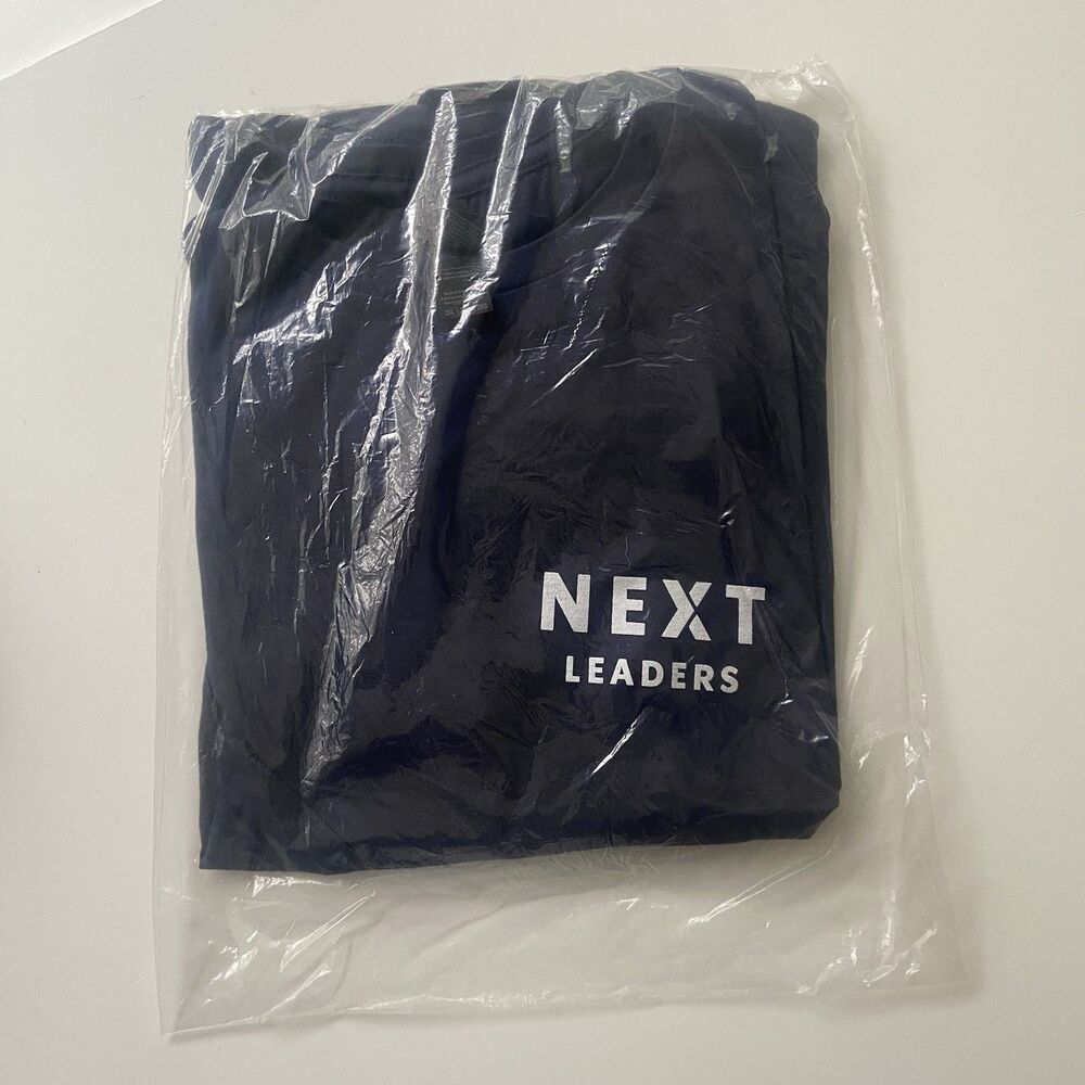 Starbucks Next Leaders T-Shirt Size 2XL 100% Cotton Navy Blue Unisex New